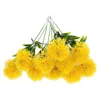 Flores decorativas 10 Pcs Vintage Artificial Dandelion Bride Bouquet Plástico Elegante Dandelions