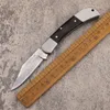 Wysokiej jakości 110 taktyczne składanie noża VG10 Damascus stalowe ostrze drewniane stalowe rączka na zewnątrz noża kempingowa noża składania