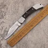 Coltello pieghevole tattico 110 di alta qualità VG10 Lama in acciaio di Damasco Manico in acciaio di legno Coltelli pieghevoli con cuscinetti a sfera da campeggio esterno