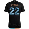 2024 2025 New York City FC 10 RODRIGUEZ Camisas de futebol 9 BAKRAR 55 PARKS 6 SANDS 22 OTOOLE 43 MAGNO 21 JASSON Nome personalizado Número Equipe Camisa de futebol preta Kits Uniforme