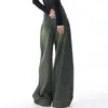 Jeans da donna Vintage anni '90 Baggy Pantaloni in denim a gamba larga a vita alta Estetici dritti Y2k Pantaloni da lavaggio streetwear da donna