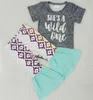 Kids Boutique Clothing Summer Baby Girl Tshirt Bell Bottom Outfits Toddler Girls Clothes Set Milk Silk Kids Summer Outfits Sa9230739