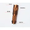 Mini Strong Light With Pen Buckle, Retractable Dimming Aluminum, All Gold Cre, High Brighess Outdoor Lighting Special Charging Flashlight 485222