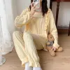 Sleepwear 100% Cotton Maternity Nursing Sleepwear Sets Sweet Lovely Breastfeeding Pajama Suits Clothes for Pregnant Women Home Lounge Wear