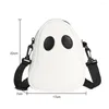 Bag Ghost Funny Leather Shoulder Lovely Devil Zipper Messenger Handbags Small Unisex Portable Casual Satchel