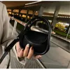 Shoulder Bags Fashion Designer Mini Solid Color Black Brown Pu Leather Cross Body Earphone Lipstick Small Storage