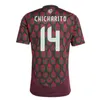 2024 2025 Copa America Mexique Maillots de football 24 25 RAUL CHICHARITO LOZANO DOS SANTOS Maillot de football Hommes Kits Enfants H.LOZANO Chemises Uniformes Fans Version Joueur