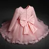 Robes de fille Fleur fille mariage sans manches dentelle douce une robe d'anniversaire nouveau-né Tutu baptême bébés robes jeunes enfants fêtes pour les filles 240315