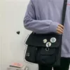 Saco sacos de lona para mulheres jovens bolsas casuais ombro mensageiro estudantes escola meninas mochila bolsos sac