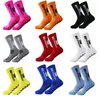 2024 New Anti-slip Soccer Socks Men Women Outdoor Sport Grip Football Socks Pinstripe dotted mid-calf socks