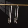 Boucles d'oreilles créoles créatives et tendance, clous hypoallergéniques pour femmes, bijoux élégants pour fête d'anniversaire, cadeaux