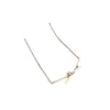 Designer V Gold High Version tiffay and co Knot Necklace Womens end Sense s925 Silver Precision Fashion Versatile Collar Chain