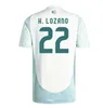 2024 2025 Copa America Mexique Maillots de football 24 25 RAUL CHICHARITO LOZANO DOS SANTOS Maillot de football Hommes Kits Enfants H.LOZANO Chemises Uniformes Fans Version Joueur