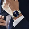 Другие часы Лучший бренд для мужчин из нержавеющей стали Top Quailty Роскошная кнопка Скрытая застежка Водонепроницаемая светящаяся дата Неделя Спортивные наручные часы Y240316