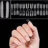 False Nails 120Pcs Gel X Tips Extension System Full Cover Sculpted Stiletto Coffin Pess On Nail Art Artificial Fingernails
