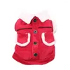 Dog Apparel Cat Corduroy Hoodie Coat Pockets Design Pet Puppy Jacket Winter Warm Clothes Apperal 5 Sizes 3 Colours