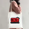 Torby wieczorowe Max Verstappen Numer 33 Racing Car Cartoon Tote for Women Gift Zakupy Płótna wielokrotne użycie torby na ramię dużą pojemność