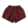 Koreanska baby pojkar shorts sommar bomullsgodis färg shorts för flickor byxor småbarn barn korta avslappnade barnkläder 1-6y 240305