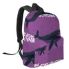 Sac à dos feuille étoile baleine violet femmes homme sacs à dos étanche voyage école pour étudiant garçons filles ordinateur portable livre Pack Mochilas