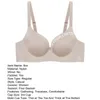 Bras Frauen BH gepolstert Rückenverschluss nahtloser elastischer drahtloser Buchstaben Druck Push Up Verstellbarer Schultergurt Sport Yoga Sport