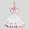 Abiti da ragazza New Pink Sweet Dress Costumi Lolita per cameriera Cosplay Cat Girl Costume da cameriera per cameriera Costumi di scena per feste S -5XL 240315