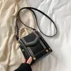 Borse a tracolla Messenger portatile PU piccola tracolla per donna Mini borsa borsa quadrata perlata Bolso Bandolera