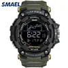 Męski zegarek wojskowy odporny na wodę Smael Sport Army LED Digital Brance Stopwatches dla mężczyzn 1802 Relogio Masculino Watches302c