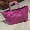 Дизайнерская сумка Bottegs Arco Tote Venetas, женская сумка змеиного плетения, новинка 2024 года, портативная корзина для овощей на одно плечо, большая вместительная повседневная корзина для покупок K5VL