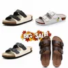 Top quality GAI Mens Women Designer Slipper Slides Sandals Soft Suede Leather White Outdoor Platform Slippers big size 36-46