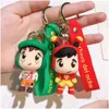 Charms 3D PVC El Chavo porte-clés mexicain thème sabot charmes décorations douces pour fête anniversaire faveurs cadeaux assortis livraison directe Je Dh0M3