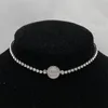 Runda chokers diamanthalsband designer för kvinnor vridna kedja smycken halsband klassisk ädelsten designer halsband man pläterade silver tillbehör zh175 e4