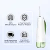 Blekning ny oclean w10 vatten flosser oral irrigator bärbar tandvatten jet 4tip5mode avtagbar vattentank vattentät automatisk timer