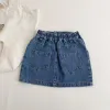 Dresses 16t Kids Denim Skirt for Girls Allmatch Elastic Waits Short Mini Skirt for Children Girls Cowboy Skirts for Baby Girl Outfit