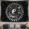 Lua estrelas constelações tapeçaria tapeçaria de parede zodíaco galáxia espaço tapeçaria boêmio parede pendurado arte tapeçarias cobertor de parede 240304