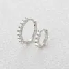 Charm Koj Exquisite 8mm/12mm Hoop örhängen för kvinnor Original 925 Sterling Silver Real Moissanite Gem Womens Earring 2023 Newl2403