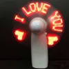 Electric Fans Mini Night Light Handheld Fan Portable Desktop Battery Customizable Gift för att ge gästerna LED Rainbow Lights 240316