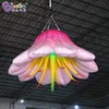 Vente en gros 4md (13,2 pieds) avec ventes à chaud à chaud fleurs de lys gonflables décoratifs avec des lumières Toys Sports Inflation plantes artificielles pour la décoration des événements de festival