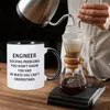 Mugs Funny Coffee Mug Engineer Solving Problems 11 Oz Ceramics Home Office Tea Water Cup Gift For Novelty Birthday