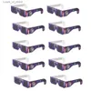 Zonnebril 5/10/25/40 stks CE ISO gecertificeerd veiligheid schaduw papier bril zonsverduistering bril zon observatie bril H240316
