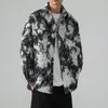 Autumn Flower Printed Chamarras para hombre streetwear