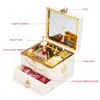 Classic Rotating Dancer Ballerina Piano Music Box Clockwork Plastic Jewelry Girls Hand Crank Mechanism Christmas Gift 240309