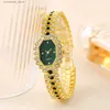 Other Watches Rhinestone Tonneau Pointer Quartz Ladies Luxury Starry Dial Analog Party Dress Gift For Women/Her Y240316