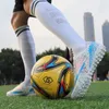 American Football Shoes Turf Soccer For Men White Lace-up Men's Futsal Outdoor Non-slip Training Man Low-cut Sneakers