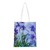 Shopping Bags The Waterlily Pond Green Harmony Tote Claude Monet Water Lilies And Japanese Bridge Canvas Shoulder Shopper