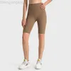 Desginer Lululemom Bras LuLulemmon Samma byxor ritade trådtyg Hög midja Höftlyft Non Curle Edge Cycling Sports Yoga Capris