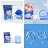 Dental Floss Professional Dental Guard Pack med 4 nya uppgraderade anti -slipningskvällar Stopp Bruxism Eliminerar tänderna Knänkande droppe DHIZ1