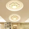 Lustres Cristal Plum Allée Lustre Éclairage Pour Couloir Porche Hall D'entrée Couloir Balcon Déco LED Lumière Intérieur Luminaria Luminaires