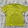 T-shirty męskie 2023 Nowy fluorescencyjny zielony zielony vintage Batik Cav opp.