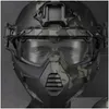 GOGGLE SKI CHIETTO TATTICI ECCI FUCI ANTIFOG ANTIFOG CAZIONE TRANSPRENENTE AIRSOFT SOTTO SOLLE SOLLE SCHEDE GUAGNO CS SICUREZZA ESEGUE DROP DEL OTTBU