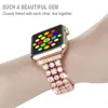 Kadınlar elmas kayışı SEA Band SE 6 5 4 Lüks Bling Yedek Bilezik Iwatch Band 38-40mm 42-44mm Fran-28bd 240311